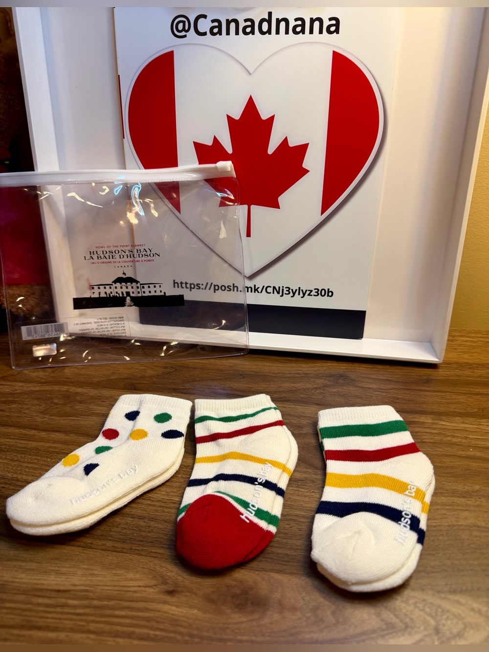Hudson's Bay Company 3 pk of Size 6-12 Month THICK Cushioned Infant Socks NIP